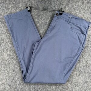 Mugsy Pants Mens 38x32 (Tag 38x34) Blue Cadets Stretch Chino Casual 5 Pocket